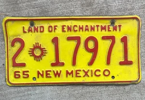 De la finca-Placa de colección 1965 Nuevo México--#2-Condado de Bernalillo - Imagen 1 de 2