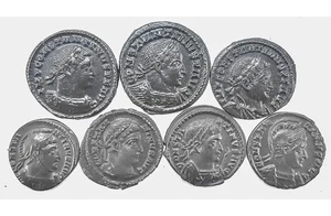 Collection of 7 Constantine the Great Coins from London Mint, Nearly AU 🇬🇧 - Picture 1 of 1