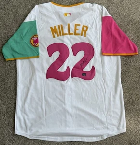 Mason Miller Signed Autograph San Diego Padres City Connect Jersey 22 Prova COA - Picture 1 of 3