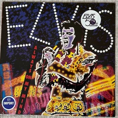 LP de vinil preto alemão lacrado 50º aniversário Elvis Presley Always On My Mind - Imagem 1 de 2