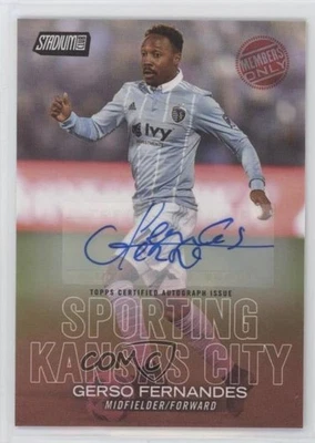 2018 Topps Stadium Club MLS Members Only /25 Gerso Fernandes #57 Rookie Auto RC - Image 1 of 2