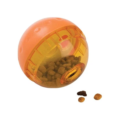 Juguete dispensador de alimentos OurPets IQ Treat Ball para perros de 4 pulgadas Foto 1 de 4