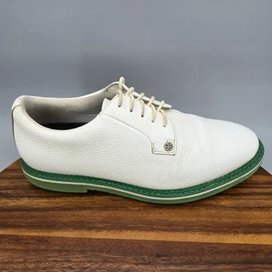 G/Fore G4 Gallivanter Golfschuhe Herren 10 Weiß Grün Leder Oxford Turnschuhe - Bild 1 von 12