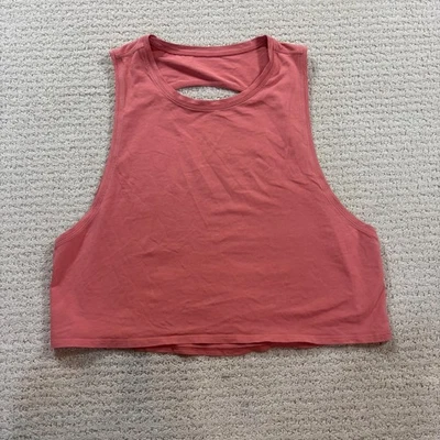 Camiseta sin mangas recortada espalda Lululemon sin mangas ropa deportiva talla M Foto 1 de 4