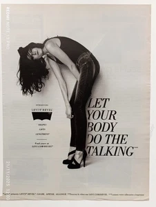 Women Fashion Handbag Shoes Long Leg Print Ad  LEVI'S . 120 - Picture 1 of 1