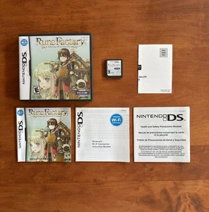 Rune Factory A Fantasy Harvest Moon (Nintendo DS) MINT CIB Complete w/ Reg Card - Picture 1 of 6