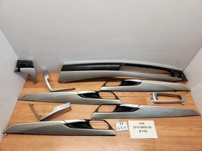 ✅ OEM BMW F85 F86 X5M X6M Salpicadero Puertas Aluminio Traza Interior Juego de molduras * Foto 1 de 4