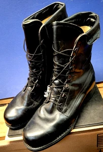 PAR DE BOTAS CON CORDONES VINTAGE ADDISON SHOE CO. PARA HOMBRE TALLA 11 PARA PILOTO - SIN USAR - Imagen 1 de 3