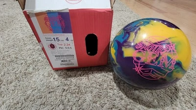 Roto Grip Exotic Gem Bowling Ball 1st Quality | 15 Pounds | 5-5.5" Pin 2.24oz TW - Image 1 of 4