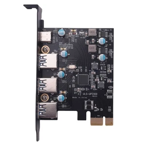 PCI-E auf USB3.0 + Typ C Erweiterung Karte (PCIe Karte) 3 AnschlüSse mit Su3165 - Afbeelding 1 van 10