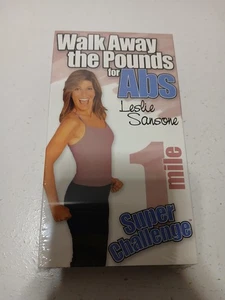 Walk Away The Pounds For Abs Leslie Sansone 1 Mile Super Challenge VHS Tape NEW - Picture 1 of 2