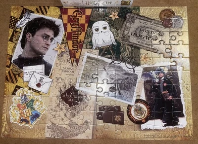 LARGE 100 PIECE JIGSAW HARRY POTTER WIZARDING WORLD COMPLETE 36.5cm X 26.5cm - Image 1 of 4