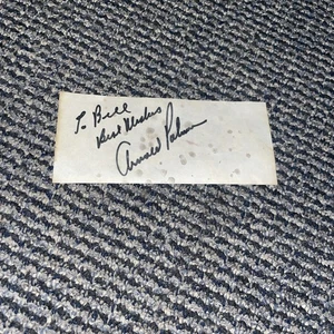 Arnold Palmer Cut Signature Autograph 6x3” Golf Legend HOF - Picture 1 of 2