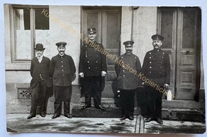 orig. Foto AK Beruf Eisenbahn Uniform Schaffner um 1910 - Bild 1 von 2