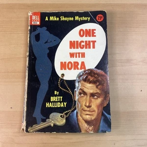 One Night With Nora By Brett Halliday 1953 Mike Shayne Mystery Dell Book 803 - Bild 1 von 6