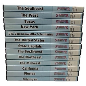 ⭐ U.S. Geography for Children KOMPLETTES 13 DVD-Set - Schlessinger Media Lot ⭐ - Bild 1 von 4