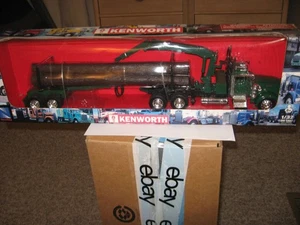 New-Ray 1/32 Kenworth W-900 truck and log logging trailer Green 10222012   21 in - Picture 1 of 9
