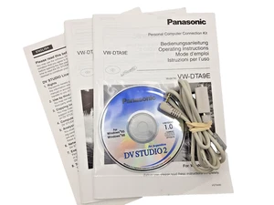 Panasonic VW-DTA9E DV Studio 2 PC Connection Kit CD-Rom & Cable Win 95/98 Vtg - Picture 1 of 12