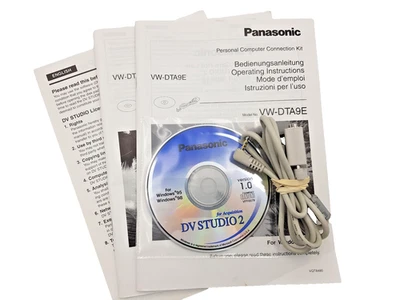 Panasonic VW-DTA9E DV Studio 2 PC Connection Kit CD-Rom & Cable Win 95/98 Vtg - Image 1 of 4
