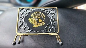 Vintage MCM Atlantic City Gambling Themed Napkin Or Letter Holder VGC - Foto 1 di 5