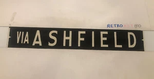 ASHFIELD - Sydney Bus Destination Blind 1950s 34”- RARE - Picture 1 of 12