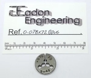 0.078" x 72TPI Button Die, HSS. Could be Whitworth form. - Picture 1 of 1