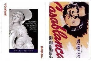 MAE WEST CARTA DA GIOCO PIATNIK SERIE MOVIE STARS PLAYING CARDS NUOVA - Foto 1 di 1