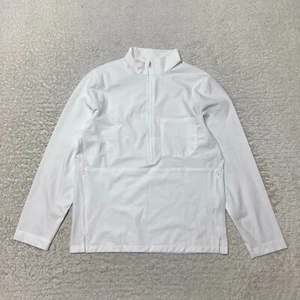 Lululemon Sweatshirt Herren Medium weiß gewebt Air Half Zip Pullover Laufen Wandern - Bild 1 von 16