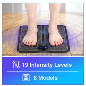 19 Level EMS Electric Foot Massager Pad Muscle Stimulator Blood Circulation Mat - Picture 1 of 8