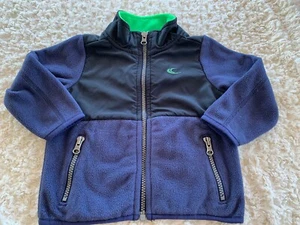 Chaqueta de nieve Carters Niños azul marino negro lana invierno bolsillos con cremallera 18 meses - Imagen 1 de 7