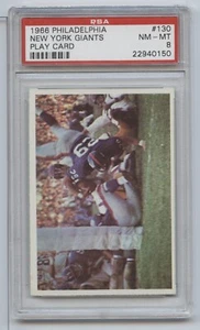 1966 Philadelphia New York Giants Play #130 PSA 8 - Picture 1 of 1