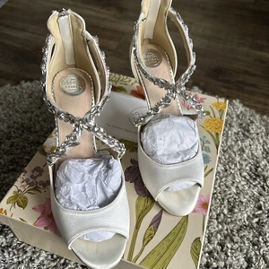 Perfect Bridal Katelyn Satin Shoes Size 6 - Picture 1 of 6