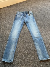 Mens Slim Mid Blue Superdry Jeans Size Uk 28