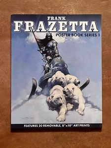 Libro de póster Frank Frazetta serie 1 (contiene 20 páginas de impresiones artísticas de 8x10) - Imagen 1 de 10