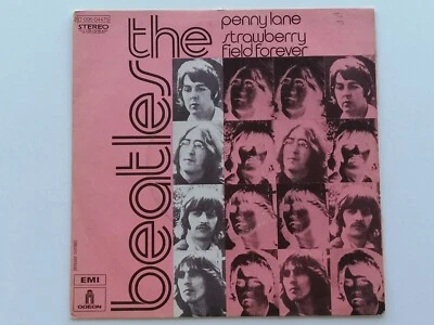 THE BEATLES 1972  FRENCH 45   PENNY LANE  STRAWBERRY  FIELDS   ODEON - Image 1 of 4