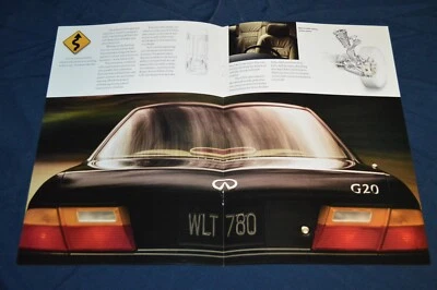 Póster desplegable Infiniti G20 1991 distribuidor original anuncio impreso 90 91 Foto 1 de 2