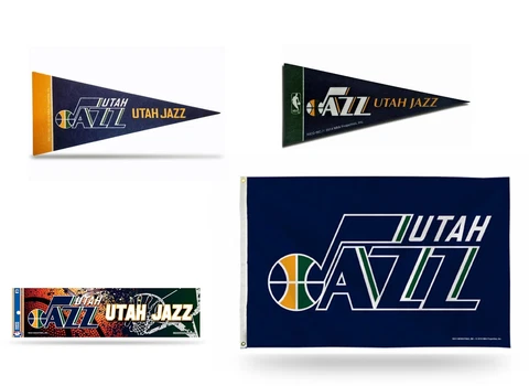 New NBA Utah Jazz  Mini Pennant,Banner Flag,Bumper Sticker Cover