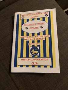 2007 Bottesford Town V Scarborough Athletic Football Programme 1st Season - Picture 1 of 3