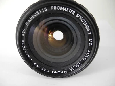 Promaster Spectrum 7 28-70mm f/3.5-4.5 Zoom Lens for CANON BREACH MOUNT F1 CANO - Image 1 of 4