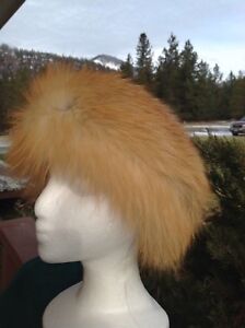 New Montana Red Fox Fur Headband;fur hat/scarf