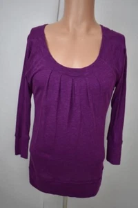 Calvin Klein Damen lila Rundhalsausschnitt Langarm Shirt Tops Baumwolle B Größe Small - Bild 1 von 12