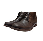 UGG Men's Leighton Brown Leather Boot Ankle Lace Up Chukka Boots Men's Size 14