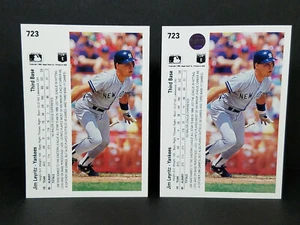 1990 Upper Deck #723 Jim Leyritz, Yankees (RC) - Missing Hologram Error Card - Picture 1 of 8