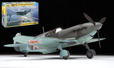 KIT MODELLINO AEREO STATICO ZVEZDA LAGG-3 SOVIET WWII FIGHTER SCALA 1:48 - Immagine 1 di 4