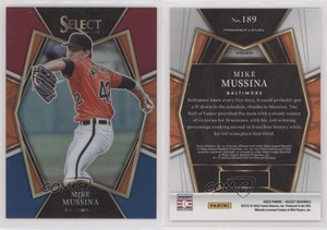 2022 Panini Select Premier Level Tri-Color Prizm Mike Mussina #189 HOF