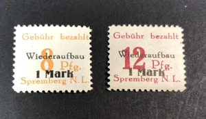 Briefmarke Deutschland Lokalausgabe Spremberg postfrisch Wiederaufbau 1946 gelocht - Bild 1 von 1