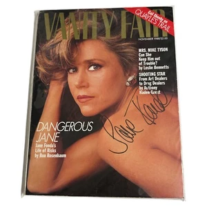 Jane Fonda Signed 1988 FULL Vanity Fair Magazine! Grace & Frankie Star & Legend! - Picture 1 of 4