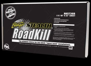 KIT A GRANEL STINGER ROADKILL STEALTH 9 PIEZAS 18" X 32" 36 PIES CUADRADOS A PRUEBA DE SONIDO AMORTIGUACIÓN - Imagen 1 de 1