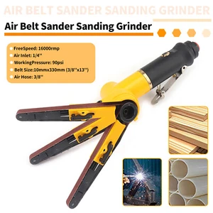 3/8*13 Inch Air Operated Sanding Grinder Belt Polishing Rust For Pneumatic Tool - Picture 1 of 11
