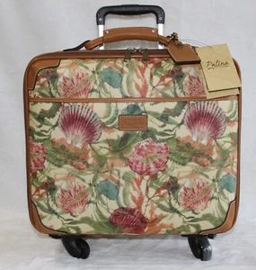 Patricia Nash 18" Spinner Velino Trolley Luggage Suitcase Bag Carry On Seashells - Picture 1 of 5